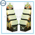 Three Layers Cardboard Supermarket Display Shelf For Shampoo, Advertising Display